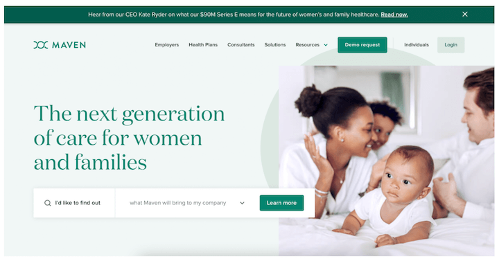 Designbeispiele für Websites im Gesundheitswesen - maven