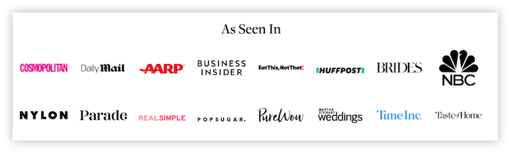 Designbeispiele für Websites im Gesundheitswesen – soziale Signale