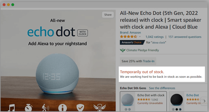 cum să creșteți valoarea percepută de client - exemplu epuizat