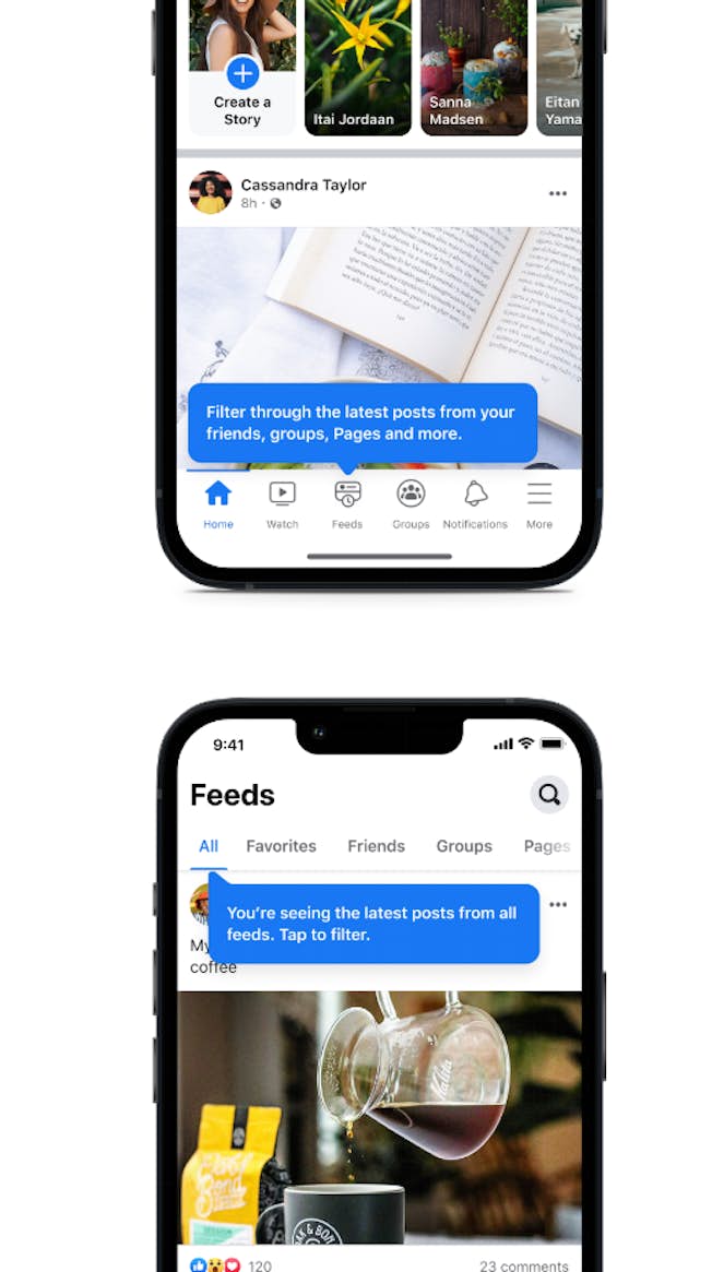 Fonction de flux Facebook