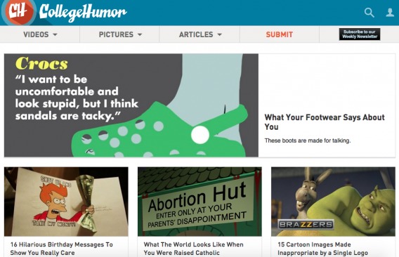 CollegeHumor 的 F 模式