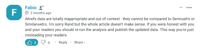 Comentarios de SparkToro