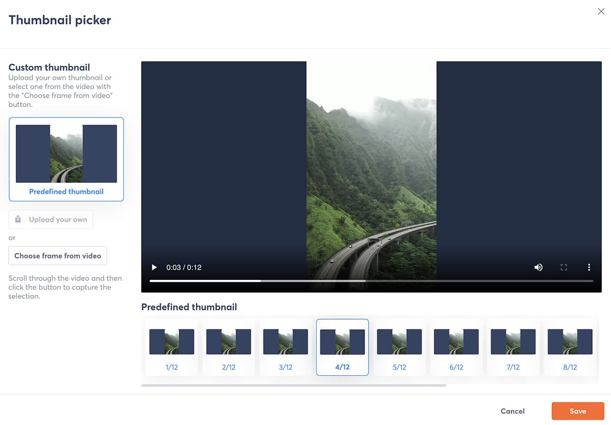 Agorapulse — публикация роликов в Instagram — средство выбора миниатюр