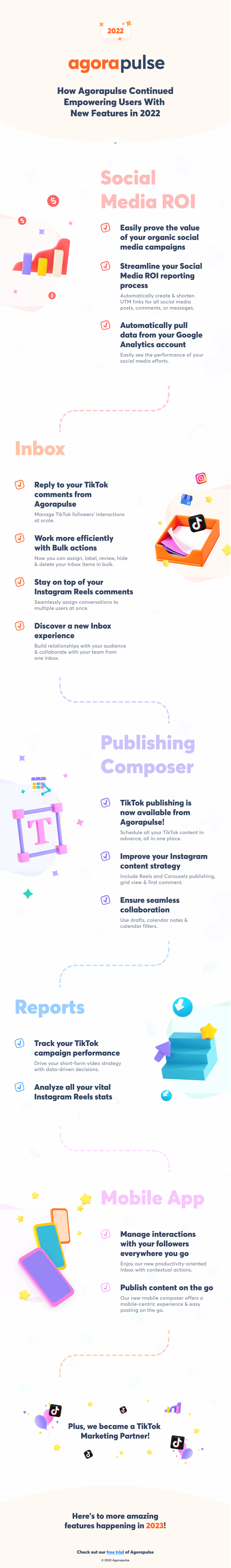 Agorapulse представляет инфографику инструмента управления социальными сетями 2022 года