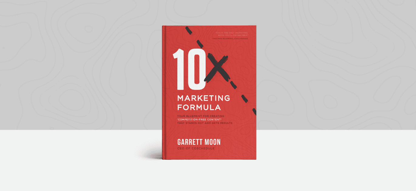 Garrett Moon 책 표지의 10x 마케팅 공식
