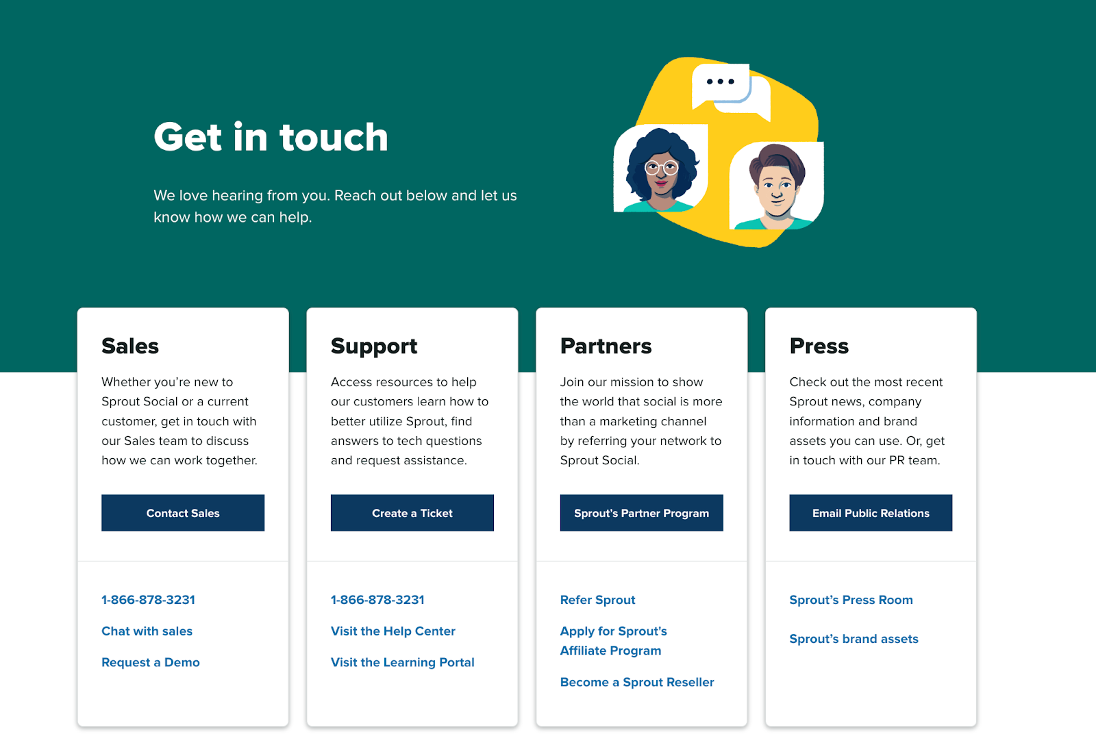 Servizio clienti germoglio