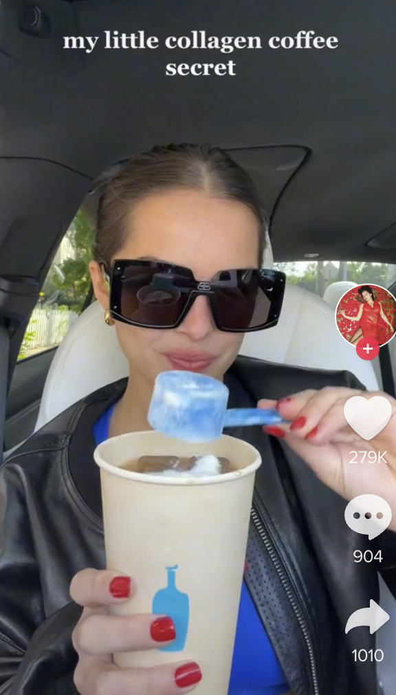 Marketing di riferimento diretto di collagene TikTok