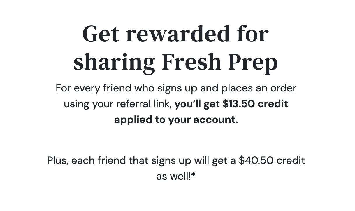 Preparazione fresca B2C