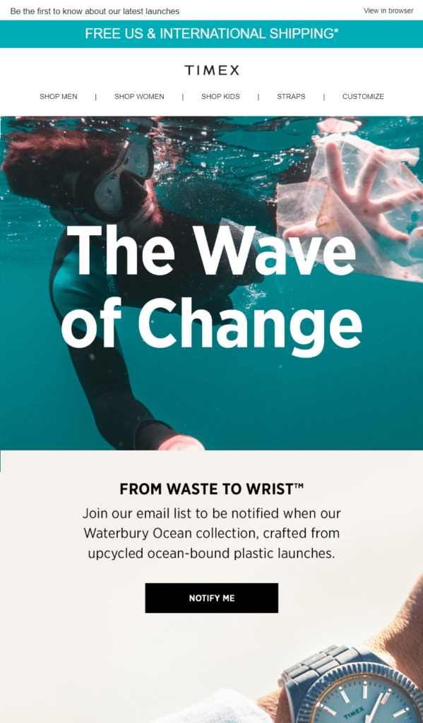 Timex 預告片活動示例 Timex teaser campaign example