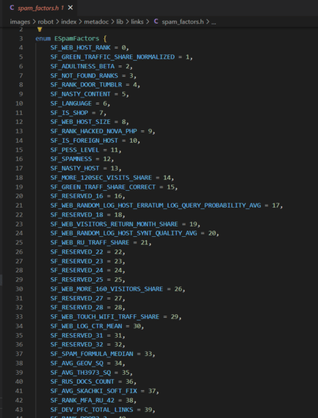 Yandex スパム要素 457x600