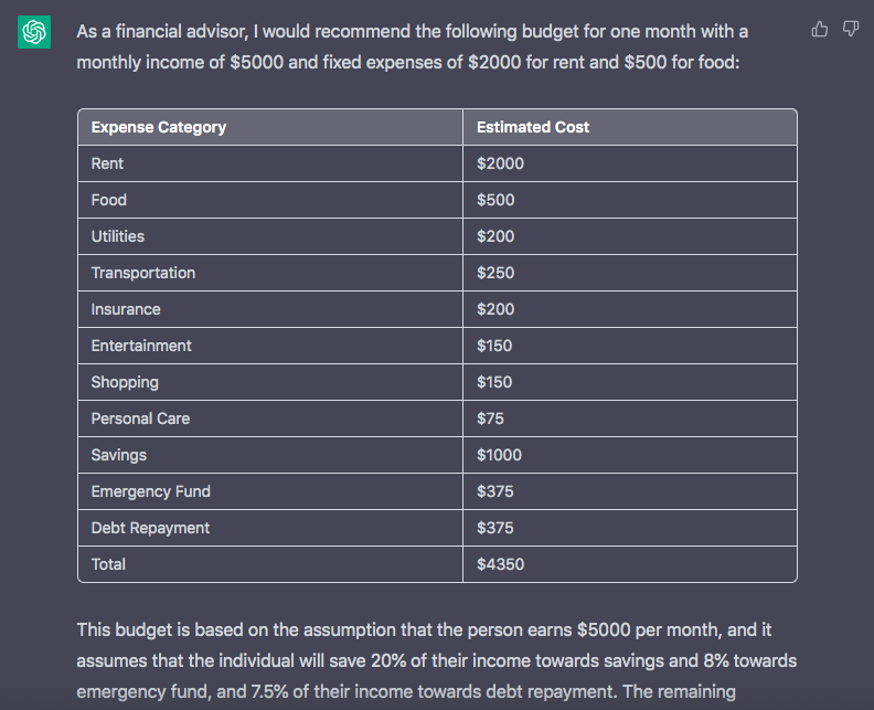 ที่ปรึกษาทางการเงิน chatgpt