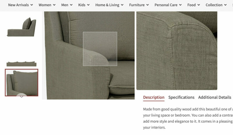 360 derece kanepe ürün görünümü