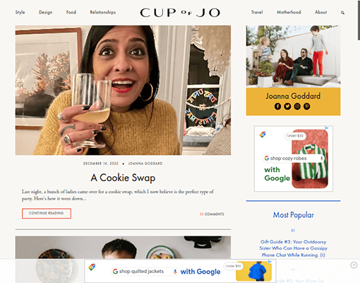 カップオブジョホームページ