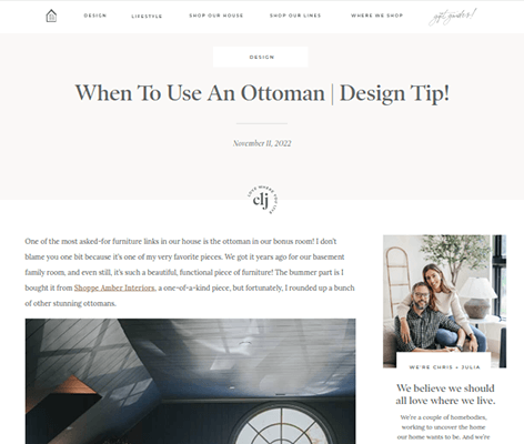 クリスはジュリアのブログ投稿が大好き