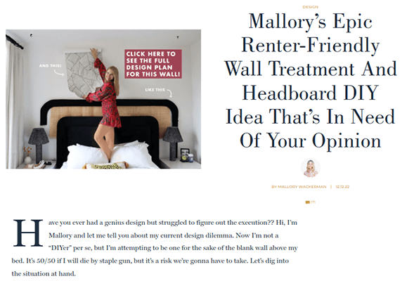 エミリー・ヘンダーソンのブログ投稿によるスタイル