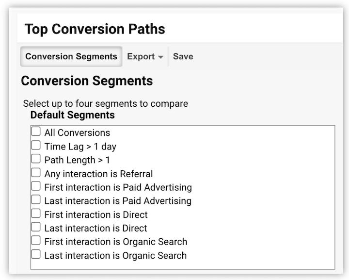 Conversion-Pfade Google Analytics - Top-Conversion-Pfade