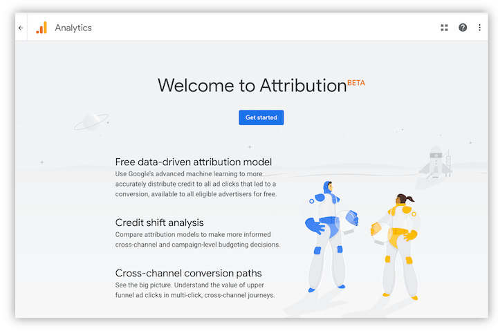 Neues Attributionsprojekt von Google Analytics