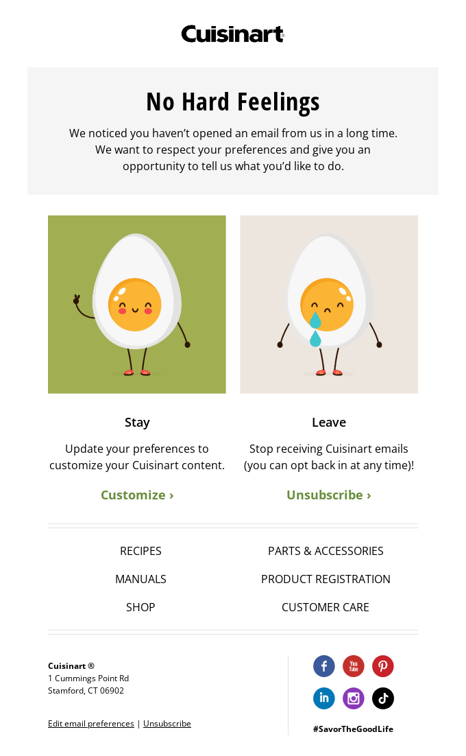 przykład kampanii e-mailowej z ponownym zaangażowaniem re-engagement email camapign example