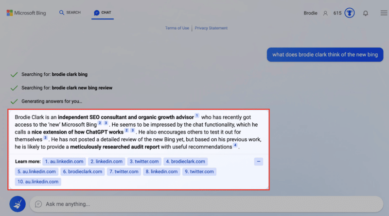 Hasil Awal Obrolan Bing Baru Apakah Brodie Clark Menyukainya 800x445