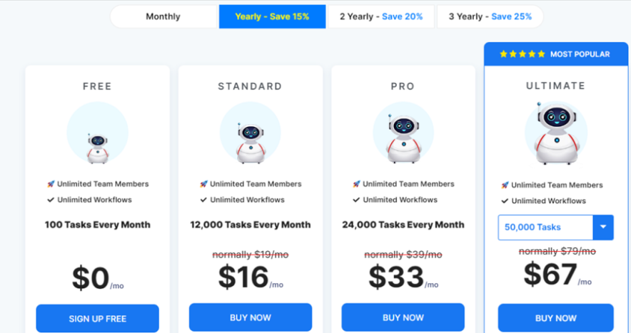 价格合理的年度计划