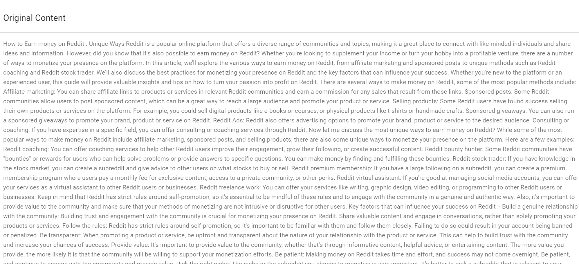 Revisão de Originalidade Preços mais recentes