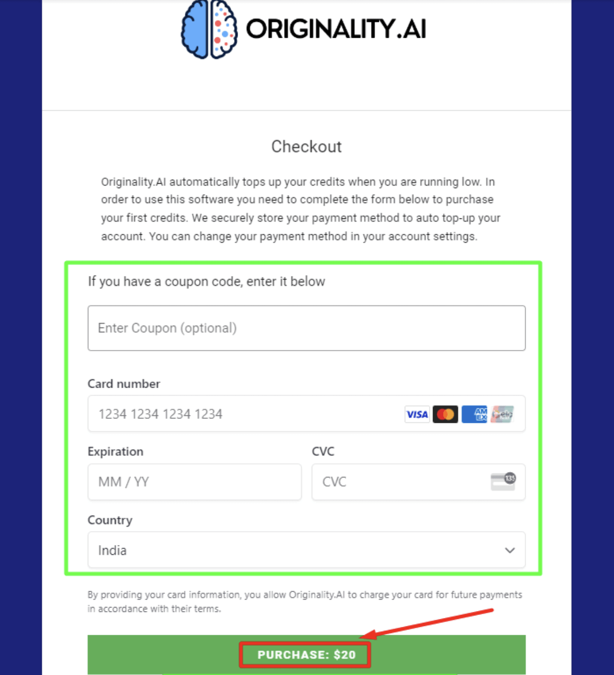 Originality AI review - Como se inscrever Originality AI review- How to sign up