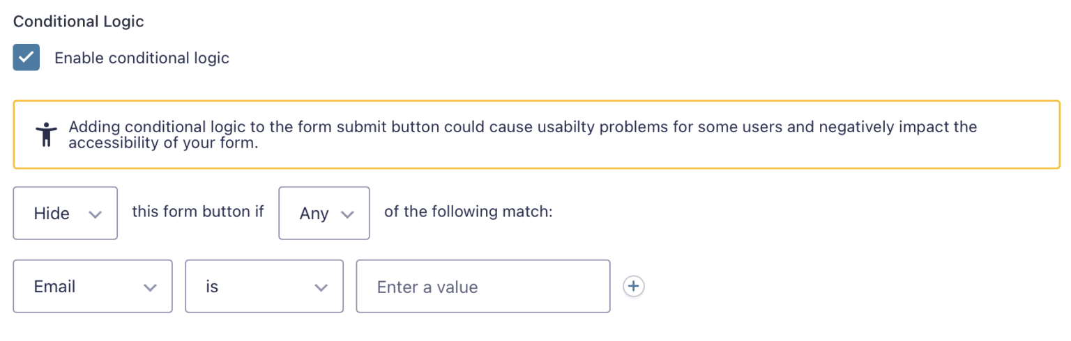 habilitar restricciones de formulario