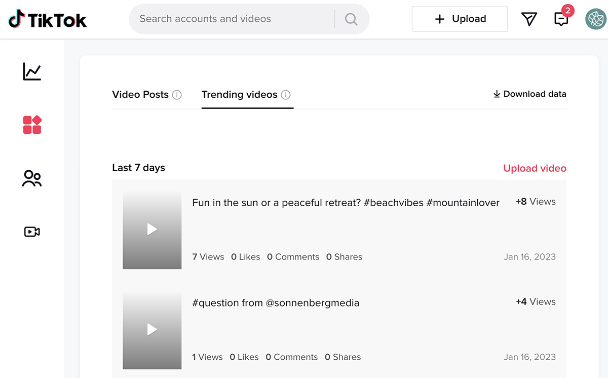 TikTok - 트렌드 비디오 분석