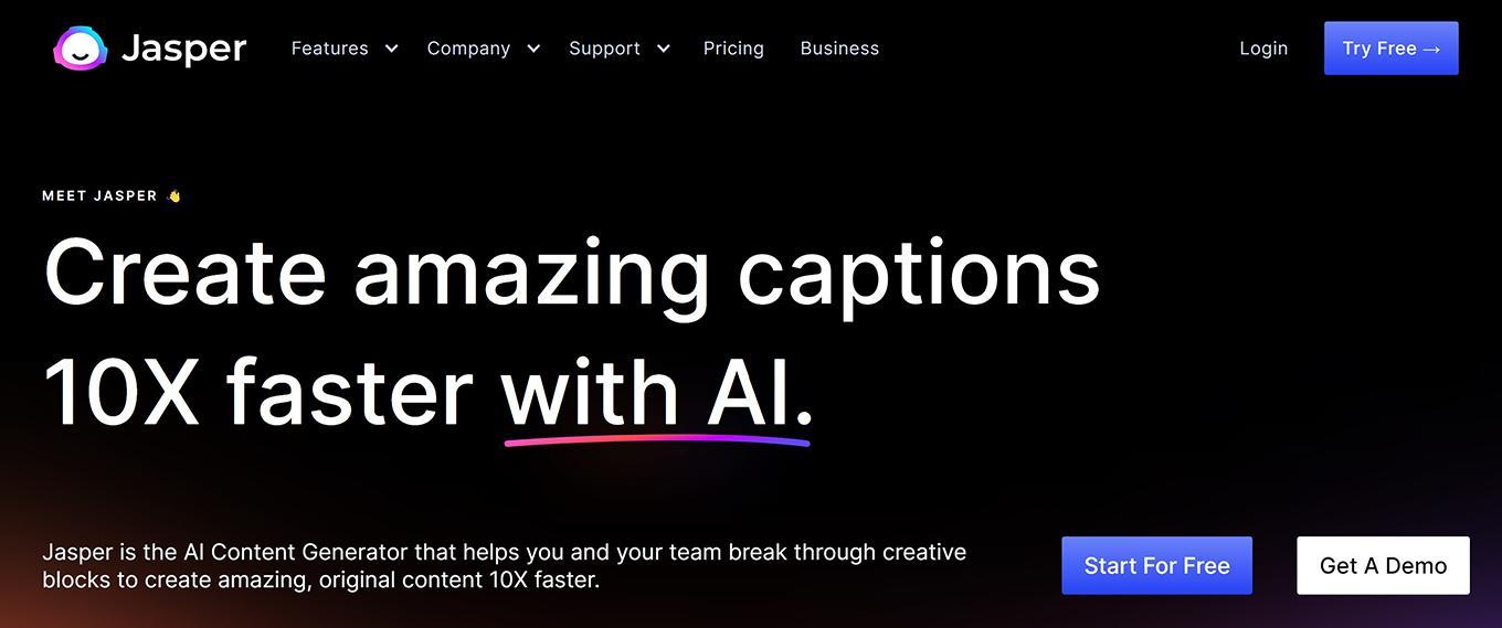 Jasper, kullanıcıların daha verimli ve etkili bir şekilde yazmasına yardımcı olmak için AI teknolojisini kullanır.