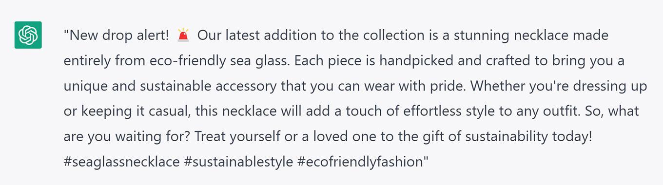 Belirli bir istem için ChatGPT'nin alternatif yanıtı