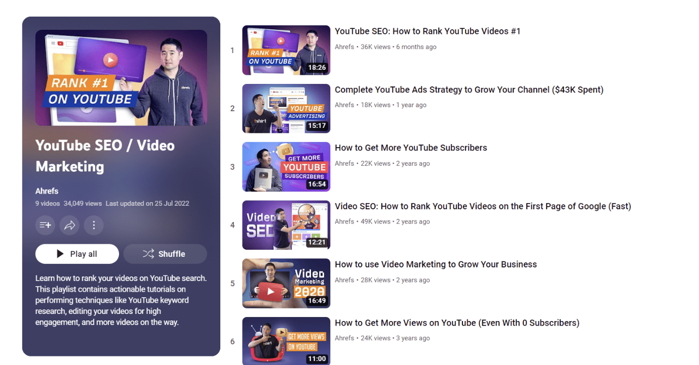 يوتيوب سيو: تسويق الفيديو