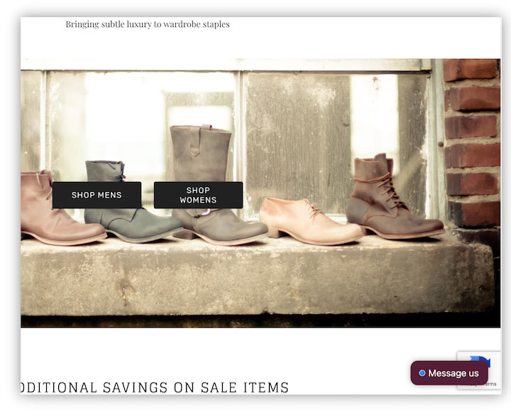 聊天機器人示例 - 向我們發送 CTA 消息