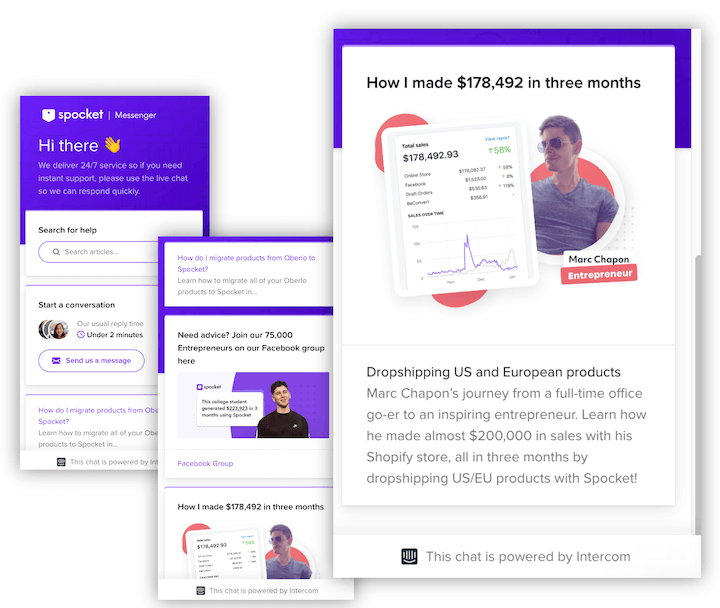 spocket 聊天機器人示例