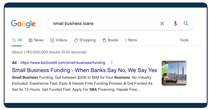 dicas de cópia de anúncio ppc - exemplo de anúncios do google usando texto de anúncio emocional