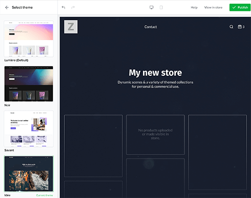 Sellfy - การตั้งค่าร้านค้า