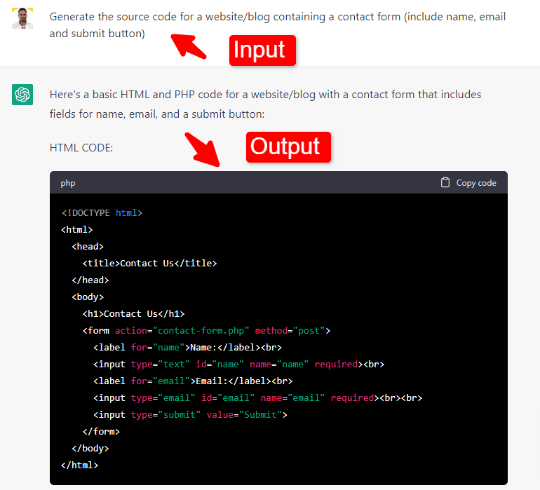 formulir kontak chatgpt