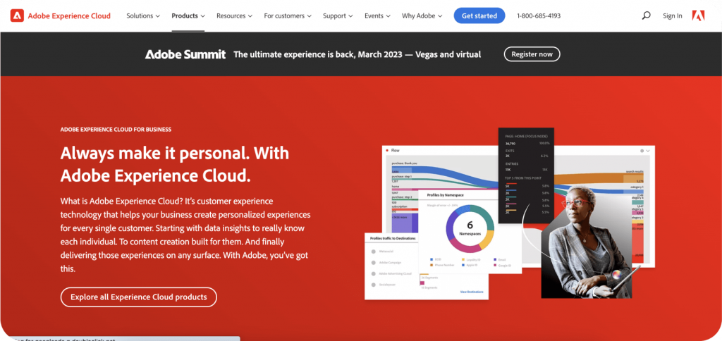 Adobe Experience Cloud 홈페이지