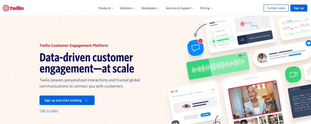 트윌리오 홈페이지