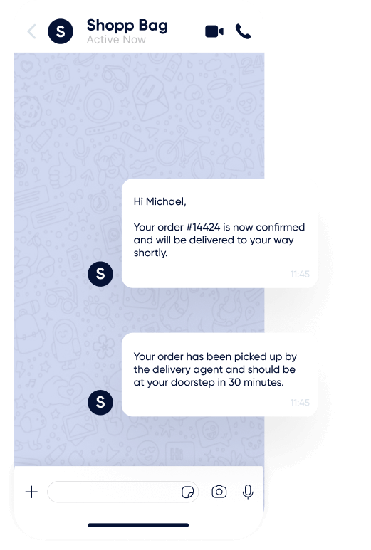 내부자 WhatsApp 주문 업데이트