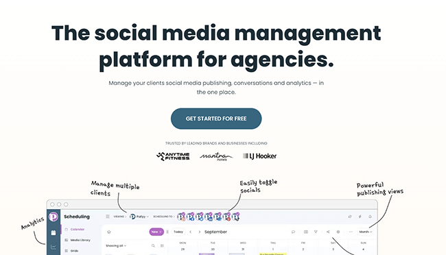 Page d'accueil de Pallyy