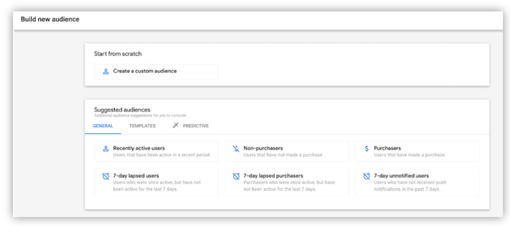 ga4 creați o nouă filă de audiență