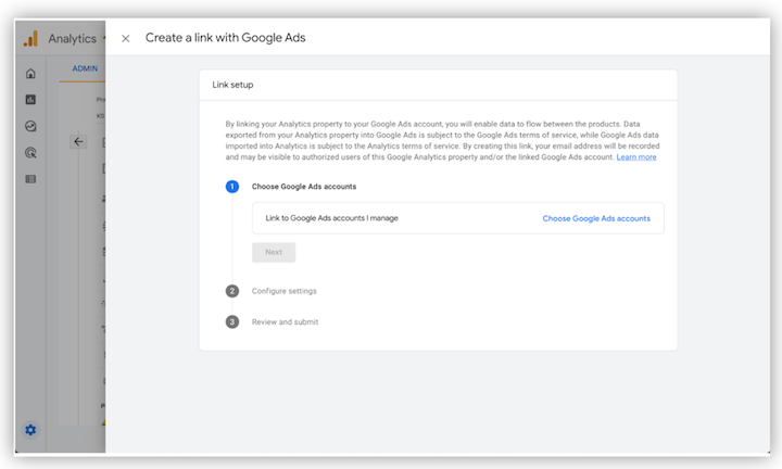 ga4 conectarea conturilor Google Ads