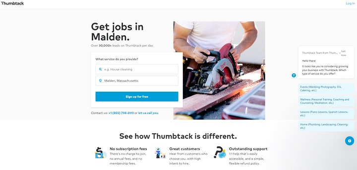 elenchi di directory - screenshot della puntina da disegno