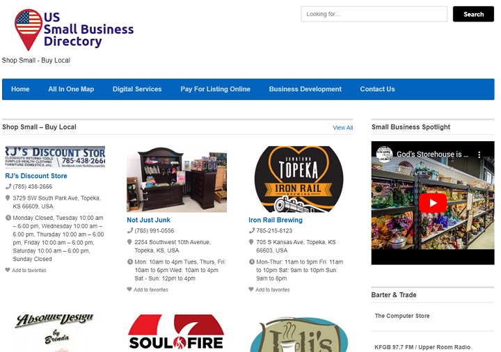 elenchi di directory - esempio di directory per piccole imprese statunitensi