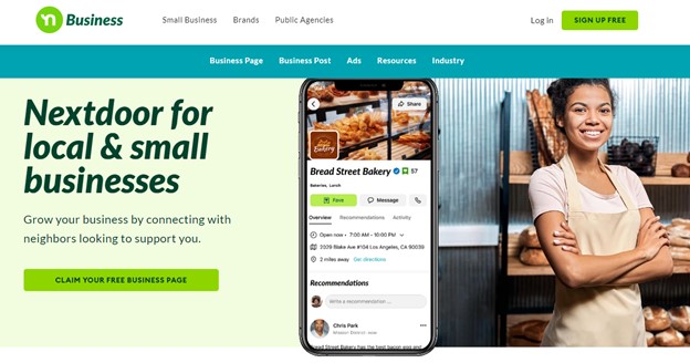 elenchi di directory - screenshot della home page della porta accanto