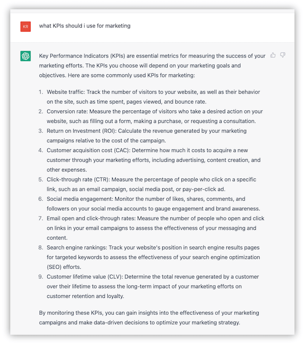 jak wykorzystać chatgpt do marketingu małych firm - odpowiedź na pytanie o kpis