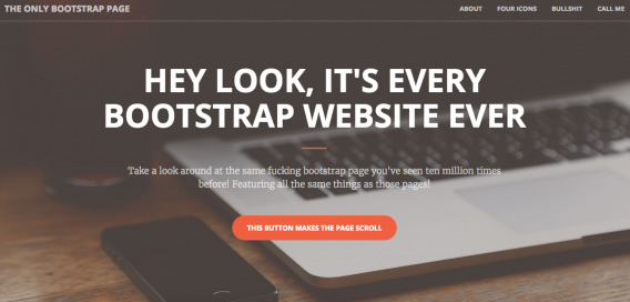 Todos los sitios web de arranque de la historia.