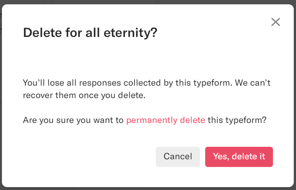Screenshot von Typeform Error Prevention