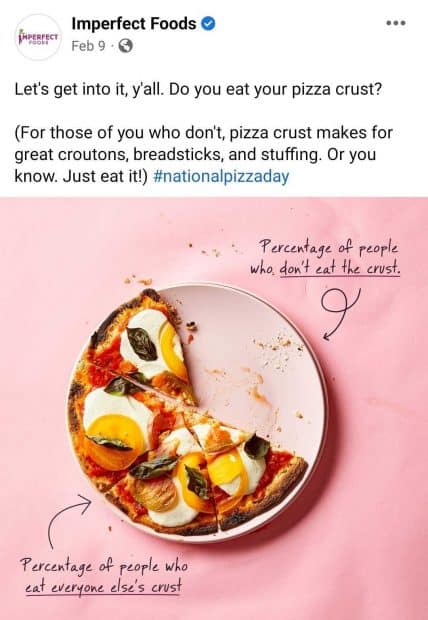 Idee per post su Facebook - Cibi imperfetti