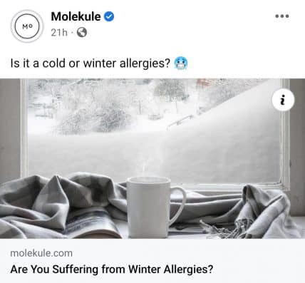 Idee per i post su Facebook - Molekule